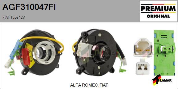 FLAMAR AGF310047FI
 - Ressort tournant, Airbag cwaw.fr