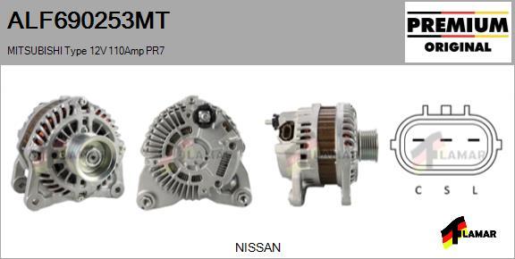 FLAMAR ALF690253MT - Alternateur cwaw.fr