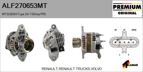 FLAMAR ALF270653MT - Alternateur cwaw.fr