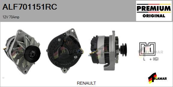 FLAMAR ALF701151RC - Alternateur cwaw.fr