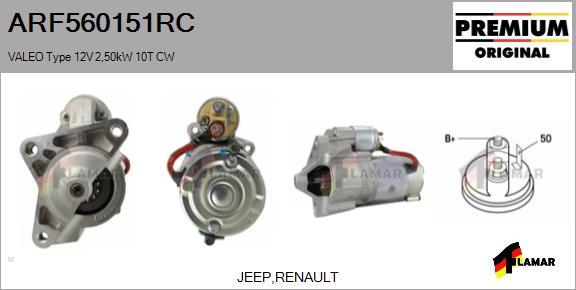 FLAMAR ARF560151RC - Démarreur cwaw.fr