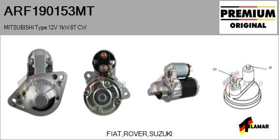 FLAMAR ARF190153MT - Démarreur cwaw.fr