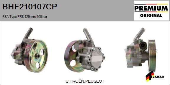 FLAMAR BHF210107CP - Pompe hydraulique, direction cwaw.fr