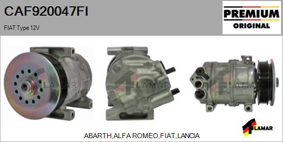 FLAMAR CAF920047FI - Compresseur, climatisation cwaw.fr