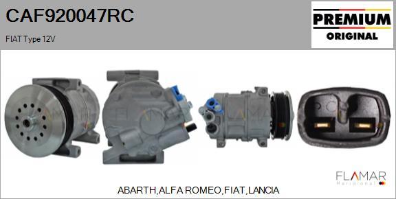 FLAMAR CAF920047RC - Compresseur, climatisation cwaw.fr