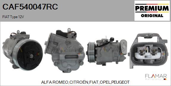 FLAMAR CAF540047RC - Compresseur, climatisation cwaw.fr