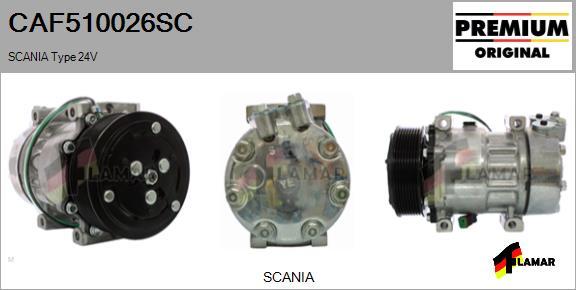 FLAMAR CAF510026SC - Compresseur, climatisation cwaw.fr