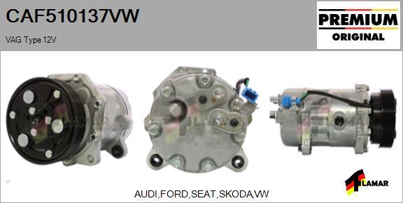 FLAMAR CAF510137VW - Compresseur, climatisation cwaw.fr