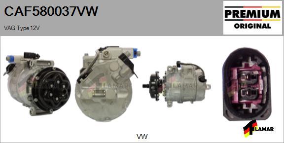 FLAMAR CAF580037VW - Compresseur, climatisation cwaw.fr