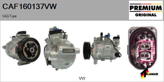 FLAMAR CAF160137VW - Compresseur, climatisation cwaw.fr