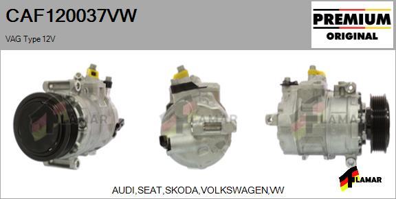 FLAMAR CAF120037VW - Compresseur, climatisation cwaw.fr