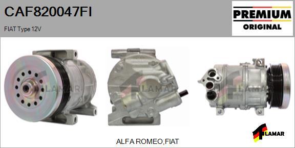 FLAMAR CAF820047FI - Compresseur, climatisation cwaw.fr