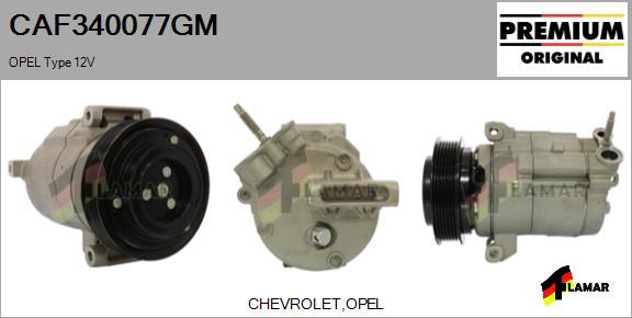 FLAMAR CAF340077GM - Compresseur, climatisation cwaw.fr