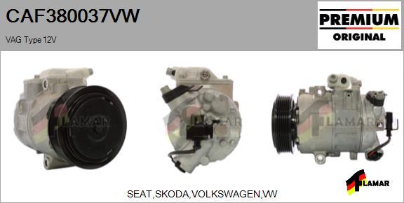 FLAMAR CAF380037VW - Compresseur, climatisation cwaw.fr