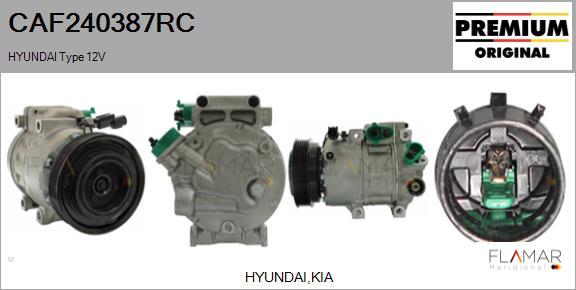 FLAMAR CAF240387RC - Compresseur, climatisation cwaw.fr