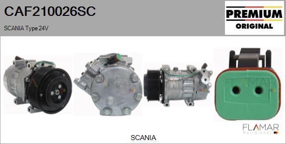 FLAMAR CAF210026SC - Compresseur, climatisation cwaw.fr