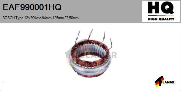 FLAMAR EAF990001HQ - Stator, alternateur cwaw.fr