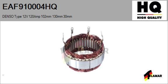 FLAMAR EAF910004HQ - Stator, alternateur cwaw.fr