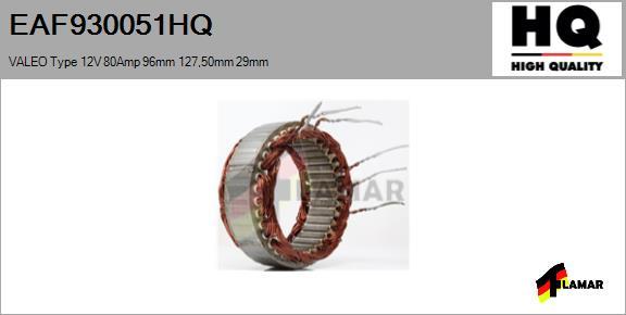 FLAMAR EAF930051HQ - Stator, alternateur cwaw.fr