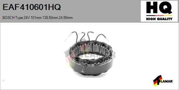 FLAMAR EAF410601HQ - Stator, alternateur cwaw.fr