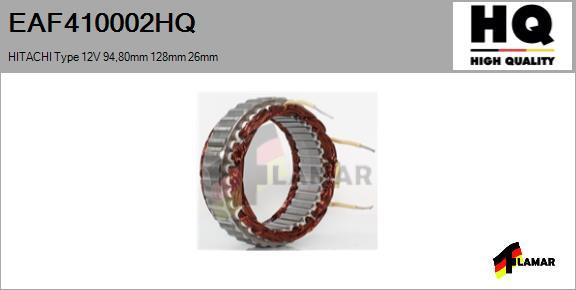 FLAMAR EAF410002HQ - Stator, alternateur cwaw.fr