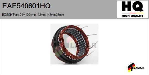 FLAMAR EAF540601HQ - Stator, alternateur cwaw.fr