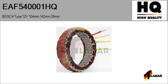 FLAMAR EAF540001HQ - Stator, alternateur cwaw.fr