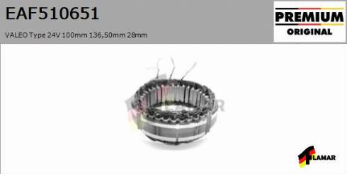 FLAMAR EAF510651
 - Stator, alternateur cwaw.fr