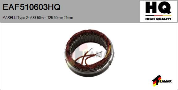 FLAMAR EAF510603HQ - Stator, alternateur cwaw.fr