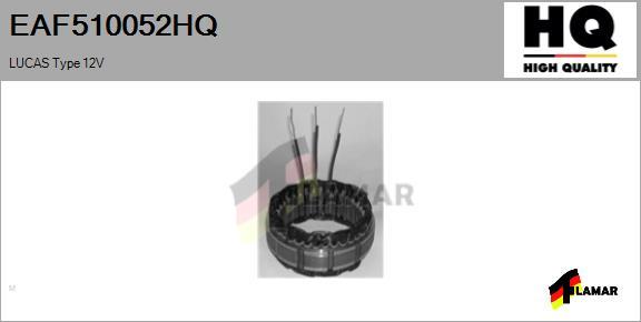 FLAMAR EAF510052HQ - Stator, alternateur cwaw.fr