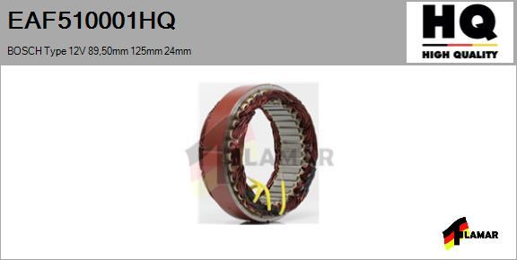 FLAMAR EAF510001HQ - Stator, alternateur cwaw.fr