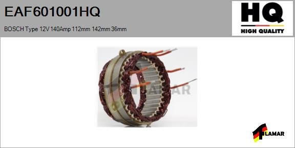 FLAMAR EAF601001HQ - Stator, alternateur cwaw.fr