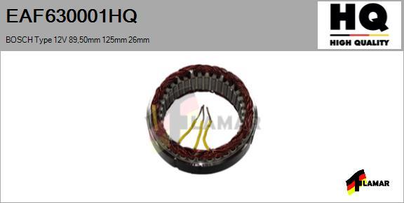 FLAMAR EAF630001HQ - Stator, alternateur cwaw.fr