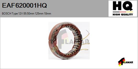 FLAMAR EAF620001HQ - Stator, alternateur cwaw.fr