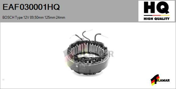 FLAMAR EAF030001HQ - Stator, alternateur cwaw.fr