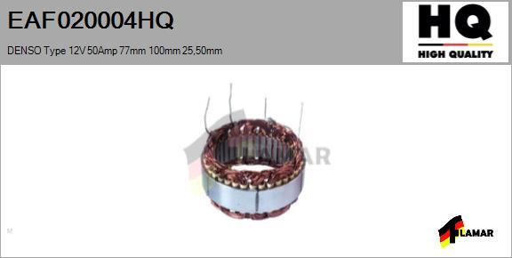 FLAMAR EAF020004HQ - Stator, alternateur cwaw.fr