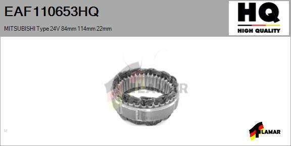 FLAMAR EAF110653HQ - Stator, alternateur cwaw.fr