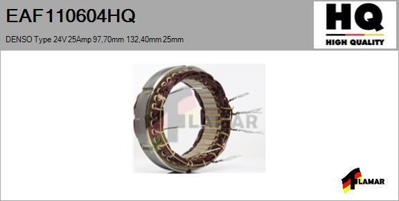 FLAMAR EAF110604HQ - Stator, alternateur cwaw.fr