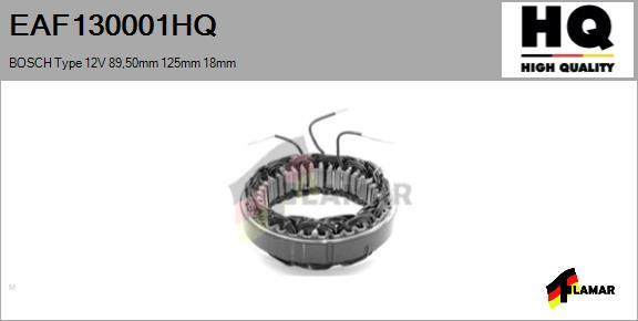 FLAMAR EAF130001HQ - Stator, alternateur cwaw.fr