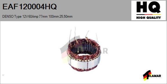 FLAMAR EAF120004HQ - Stator, alternateur cwaw.fr