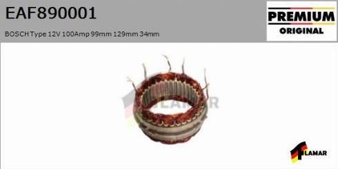 FLAMAR EAF890001
 - Stator, alternateur cwaw.fr