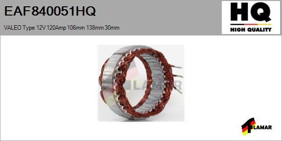 FLAMAR EAF840051HQ - Stator, alternateur cwaw.fr