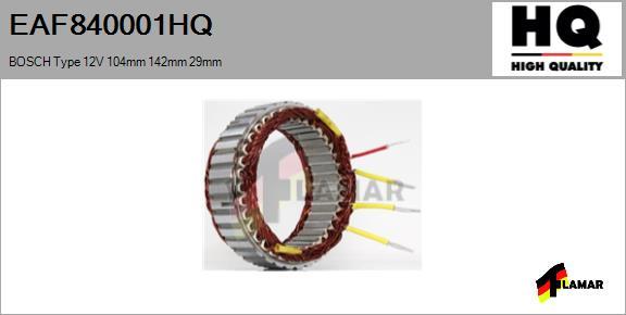 FLAMAR EAF840001HQ - Stator, alternateur cwaw.fr