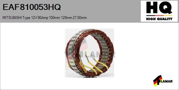 FLAMAR EAF810053HQ - Stator, alternateur cwaw.fr