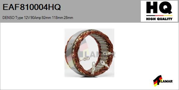 FLAMAR EAF810004HQ - Stator, alternateur cwaw.fr