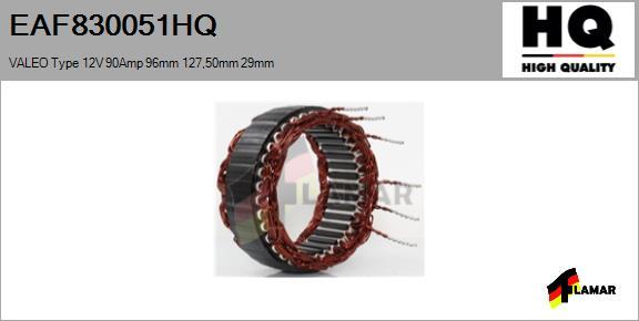 FLAMAR EAF830051HQ - Stator, alternateur cwaw.fr