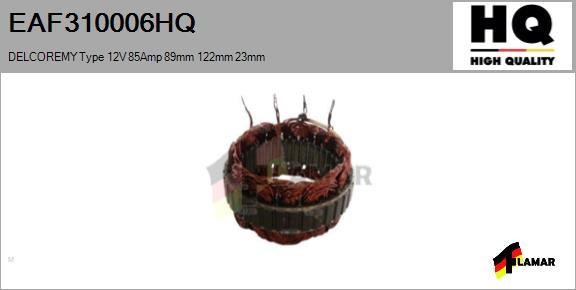 FLAMAR EAF310006HQ - Stator, alternateur cwaw.fr