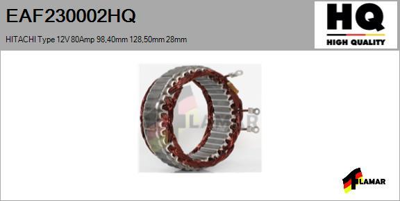 FLAMAR EAF230002HQ - Stator, alternateur cwaw.fr