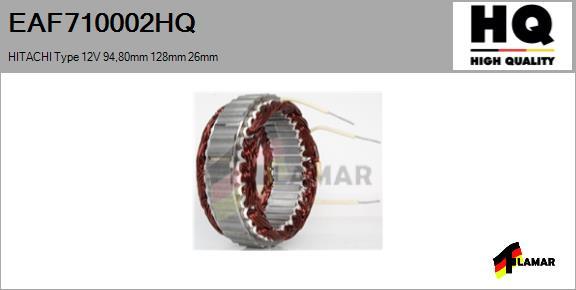 FLAMAR EAF710002HQ - Stator, alternateur cwaw.fr