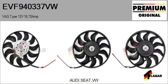 FLAMAR EVF940337VW - Ventilateur, refroidissement du moteur cwaw.fr